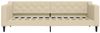 vidaXL Tagesbett mit Matratze Creme 90x200 cm Stoff 3197412 Bild 4