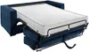 Vente-unique - LORETO Sofa SamtStoff Blau - B 223 cm95 cm x H 90 cm x L 195 cm Bild 3