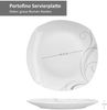XL-Buffetplatte Portofino 285x285 mm quadratischer Servier-Teller Teller Dekor grau Porzellan Gastro Bild 4