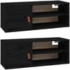 vidaXL Wandschränke 2 Stk. Schwarz 80x30x30 cm Massivholz Kiefer 818394 Bild 2
