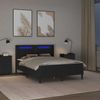 vidaXL Bettgestell mit Matratze Schwarz 140 x 190 cm Kunstleder 3414910 Bild 4