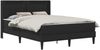 vidaXL Bettgestell mit Matratze Schwarz 140 x 190 cm Kunstleder 3414910 Bild 2