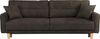 Home affaire 3-Sitzer TRIPLO optionale Schlafsofa mit Bettkasten, Maße B/T/H: 215/100/89 cm, Wahlweise Bettfunktion - Liegefläche 145x191 cm, Rücken-, Zierkissen Bild 2