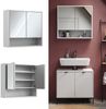 Badspiegelschrank Eliza Weiß 70 x 65 cm mit 2 Türen Vicco Bild 2