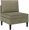vidaXL Wohnzimmergarnitur 4 pcs Khaki Stoff 3413795 Bild 5