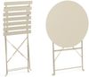 Garten-Set Nistas Metall, klassisch klappbar, beige gips, Stühle und Tisch für deinen Outdoor-Bereich Bild 2