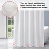 Duschvorhang 180x180 cm Weiß Anti-schimmel Wasserdicht Waschbar PEVA mit 12 Bild 5