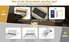 Novelux Polsterbett 90x200 cm mit LED-Beleuchtung & USB-Typ-C – Leinen Beige, Einzelbett mit Stauraum-Kopfteil & Hydraulischem Bettkasten, Ohne Matratze Bild 3