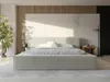 Vente-unique - TIMANO Bett Stoff Beige - B 249 cm x H 90 cm x L 206 cm Bild 2