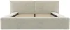 Vente-unique - TIMANO Bett Stoff Beige - B 249 cm x H 90 cm x L 206 cm Bild 5