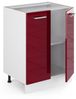 Küchenunterschrank R-Line Rot Hochglanz 60 cm ohne Arbeitsplatte Vicco Bild 3