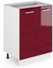 Küchenunterschrank R-Line Rot Hochglanz 60 cm ohne Arbeitsplatte Vicco Bild 5