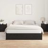 vidaXL Aufbewahrungsbettgestell Schwarz Eichen-Optik 200 x 200 cm 3335358 Bild 4