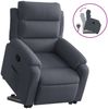 vidaXL Relaxsessel mit Aufstehhilfe Dunkelgrau Samt 3205093 Bild 2