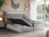 Boxspringbett, Polsterbett, Bett, Schlafzimmer - ERNI-KING - 160x200cm - Hellgrau Velours - H3 Bild 2