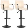Barhocker 2 Stk. Creme Stoff, Drehbar [334637] Bild 2