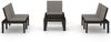 vidaXL 4-tlg. Garten-Lounge-Set mit Kissen Kunststoff Grau 3059836 Bild 3