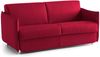 Dmora 3-Sitzer festes Sofa Severo, Lineares Sofa für Wohnzimmer, gepolstert, abnehmbarer Bezug, 100 % Made in Italy-Qualität, 200x95 h90 cm, Rot Bild 2