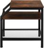 tectake Beistelltisch Couchtisch Plymouth 36,5x58,5x59,5cm (1-St, 1 tlg), Markanter Beistelltisch im rustikalen Industrial-Look Bild 5