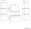 5 teiliges XXL Waschplatz Badmöbel Komplettset inkl. LED Beleuchtung Bild 3