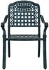vidaXL Gartenstuhl 2 pcs Grün 55 x 56,5 x 91cm Aluminium 42002373 Bild 4