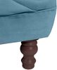 Chesterfield Sofa 3-Sitzer Kaylin Samtvelours petrol Bild 4