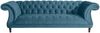 Chesterfield Sofa 3-Sitzer Kaylin Samtvelours petrol Bild 2