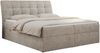 Boxspringbett Polsterbett mit Multipocket-Matratze und Topper - DIEGOS - 120x200cm - Beige Stoff - H4 Bild 3