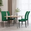 vidaXL Esszimmerstühle 4 Stk. Dunkelgrün Samt 326106 Bild 1