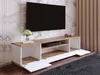 Vente-unique - LOTULA TV unit Holz, Platte BeigeWeiß - B 44,5 cm x H 44,6 cm x L 180 cm Bild 3