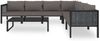 vidaXL 7-tlg. Garten-Lounge-Set mit Auflagen Poly Rattan Anthrazit 49401 Bild 3
