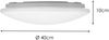 Dimmbare LED Deckenleuchte SILMA mit Fernbedienung - IP44 Bad, Ø 40cm Bild 4