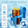 FELIXLEO Ablagetisch 4er Pack Pool Getraenkehalter Wasserbecher Haengehalter Blau Bild 4