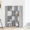 vidaXL Eck-Bücherregal 4 Etagen Grau Sonoma 85x85x140 cm Holzwerkstoff 3307815 Bild 3