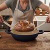 Mahlzeit Kochtopf Gusseisen Brottopf Set emailliert, 6,4 Liter, Blue Berry, Gusseisen, Ideal zum Backen von Broten Bild 3