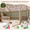 Crazy Pine 'Crazy Polly' Hausbett mit Rausfallschutz, Holz natur, 90x200 cm Bild 4