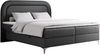Boxspringbett, Schlafzimmerbett, Bettkasten - EIRA -120 x 200 cm - Dunkelgrau Kunstleder - H4 Bild 4
