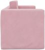 vidaXL Kinder-Schlafsofa 2-Sitzer Rosa Weicher Plüsch 357039 Bild 5