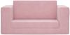 vidaXL Kinder-Schlafsofa 2-Sitzer Rosa Weicher Plüsch 357039 Bild 3