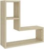 vidaXL Wandregale 2 Stk. Sonoma-Eiche 50 x 15 x 50 cm Spanplatte [807217] Bild 4