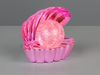 USB Muschel Tischlampe SHELLY Pink mit RGB Beleuchtung, Höhe 14cm Bild 3
