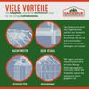 Gardebruk Aluminium-Gewächshaus, 4,75 m², mit Fundament Bild 5