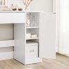 Vasagle Schminktisch, Schminkkommode, Frisiertisch, mit Spiegel, Aufbewahrungsfach, 1 Schublade, 2 Ablagen, weiß Bild 4