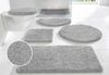 OTTO home Badematte Sanremo, Badvorleger, Badezimmer Teppich, sehr weich, Höhe 30 mm, rutschhemmend beschichtet, schnell trocknend, fußbodenheizungsgeeignet, Polyester, rechteckig, Badteppich, unifarben, rechteckig, rund & als 3-tlg. Set erhältlich Bild 2