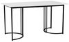 BlingBin Esstisch moderner Küchentisch für Esszimmer Wohnzimmer (1-St, 140 x 80cm), Gestell aus Metall, Marmormuster Küchentisch Bild 4