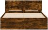 vidaXL Bettgestell mit Kopfteil Räuchereiche 120x200 cm 3207494 Bild 5