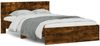 vidaXL Bettgestell mit Kopfteil Räuchereiche 120x200 cm 3207494 Bild 2