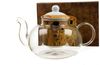 DUO ART GALLERY Teekanne 1000 ml THE KISS mit Teesieb, Glas - New Bone China Porzellan Bild 1