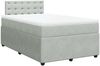 vidaXL Boxspringbett mit Matratze Hellgrau 120x190 cm Samt 3287698 Bild 2