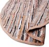 Flickenteppiche Leder Rund 150cm braun Bild 4